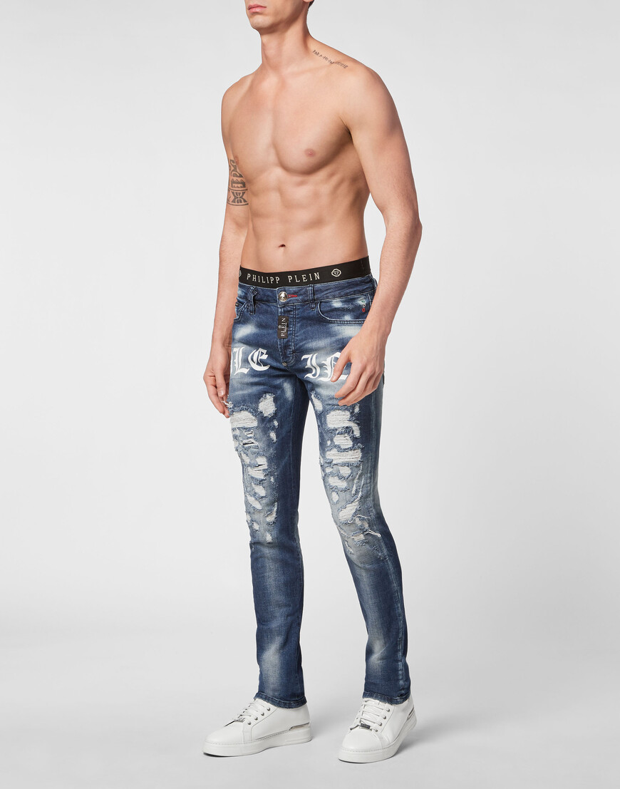 

Джинсы Прямые Philipp Plein, Синий
