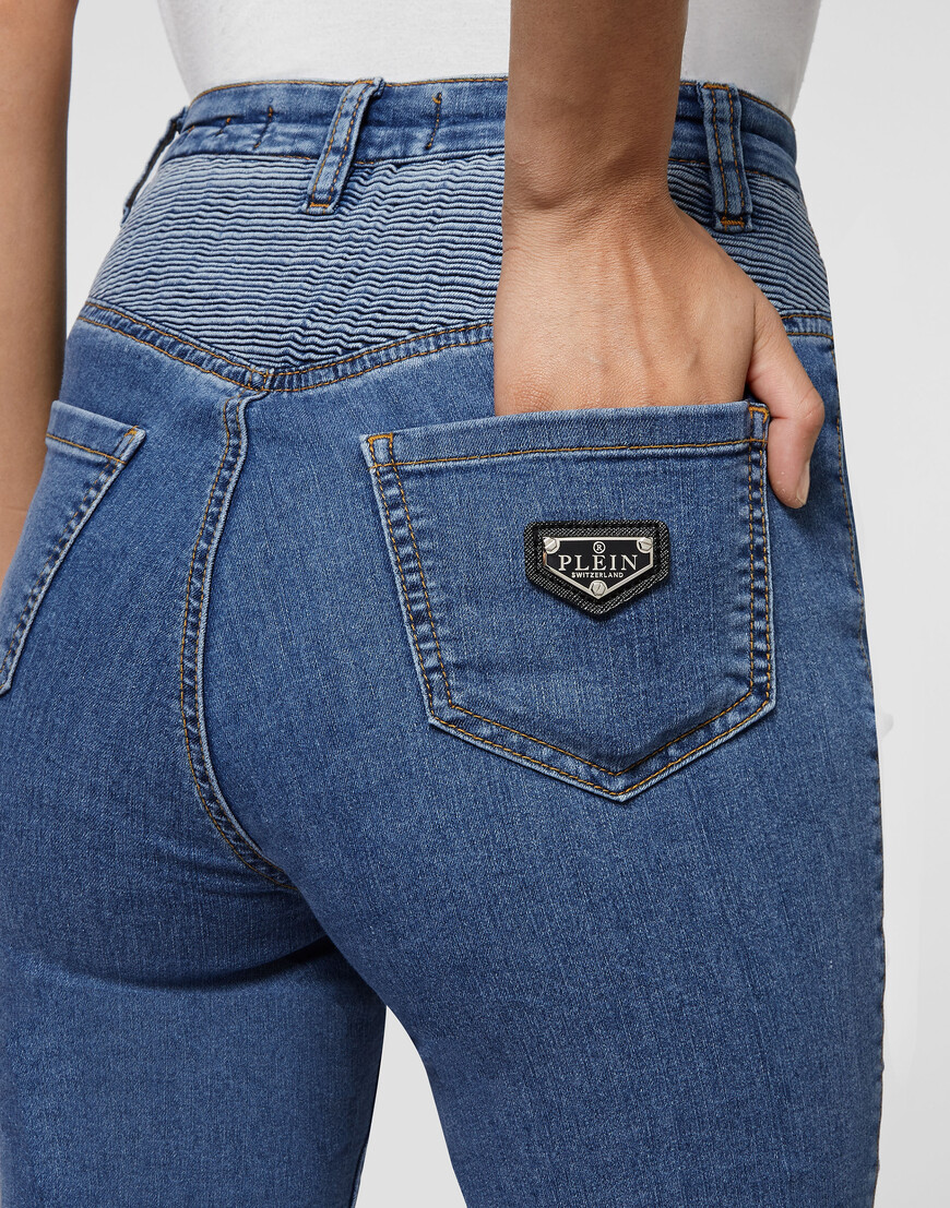 джинсы с высокой посадкой  AAAC-WDT1719-PDE004N_08QT купить с доставкой