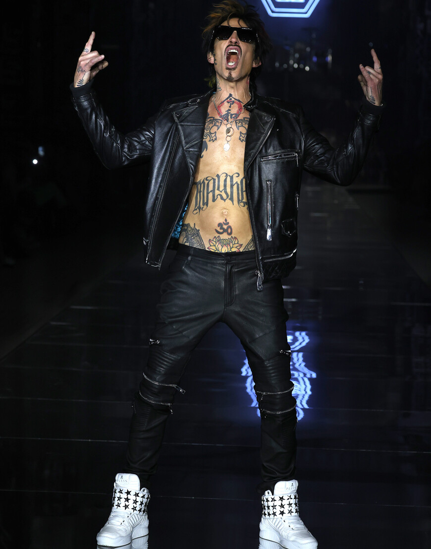 

Кожаная Куртка Philipp Plein, Черный