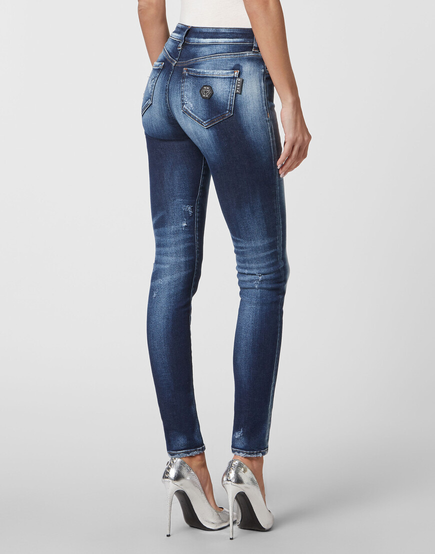 джинсы с высокой посадкой  FABC-WDT2146-PDE004N_08GD в интернет магазине