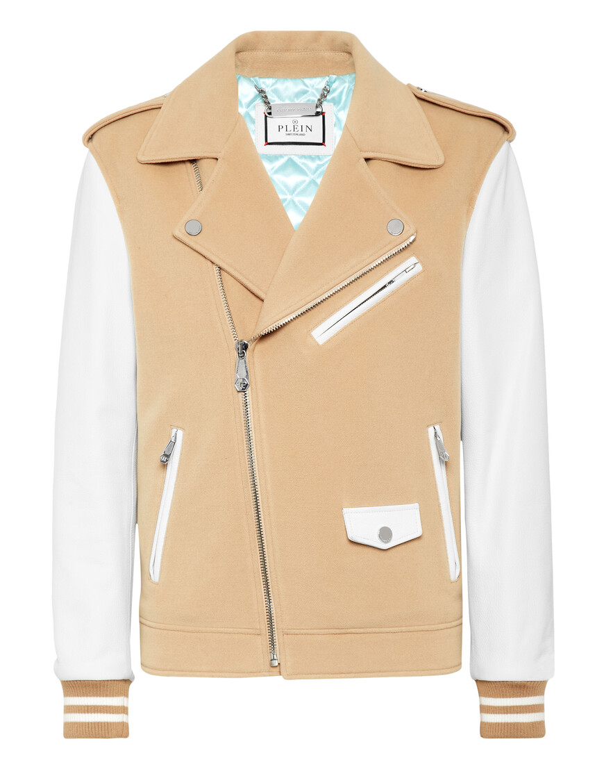 

Кожаная Куртка Philipp Plein, Бежевый
