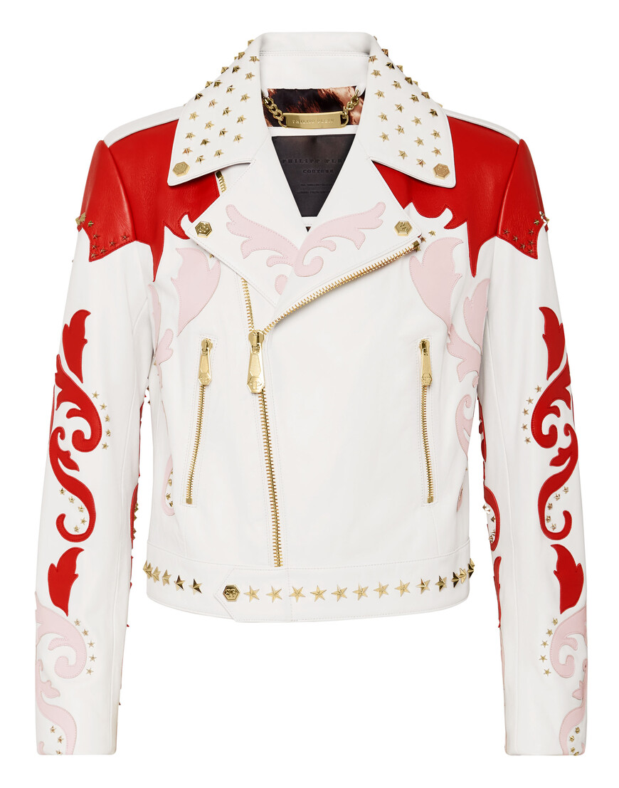 

Кожаная Куртка Philipp Plein, Белый
