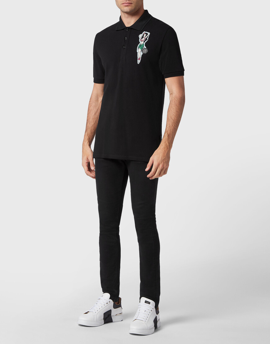 

Поло Philipp Plein, Черный