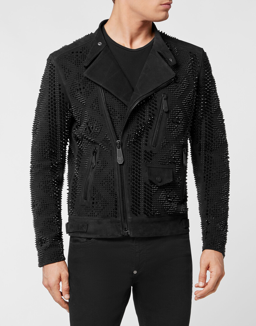 

Кожаная Куртка Philipp Plein, Черный