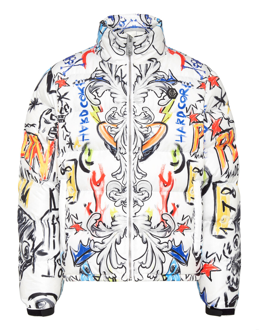 куртка  от бренда philipp plein вид слева