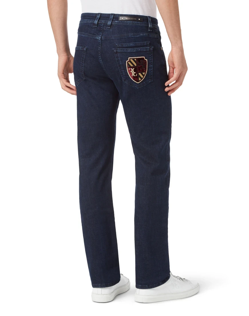 джинсы прямые  OABC-MDT3169-BTE001N_14 по акции