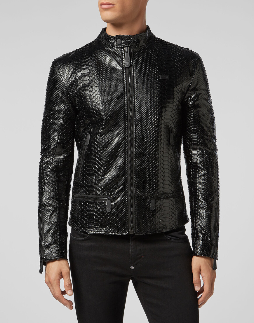 

Кожаная Куртка Philipp Plein, Черный