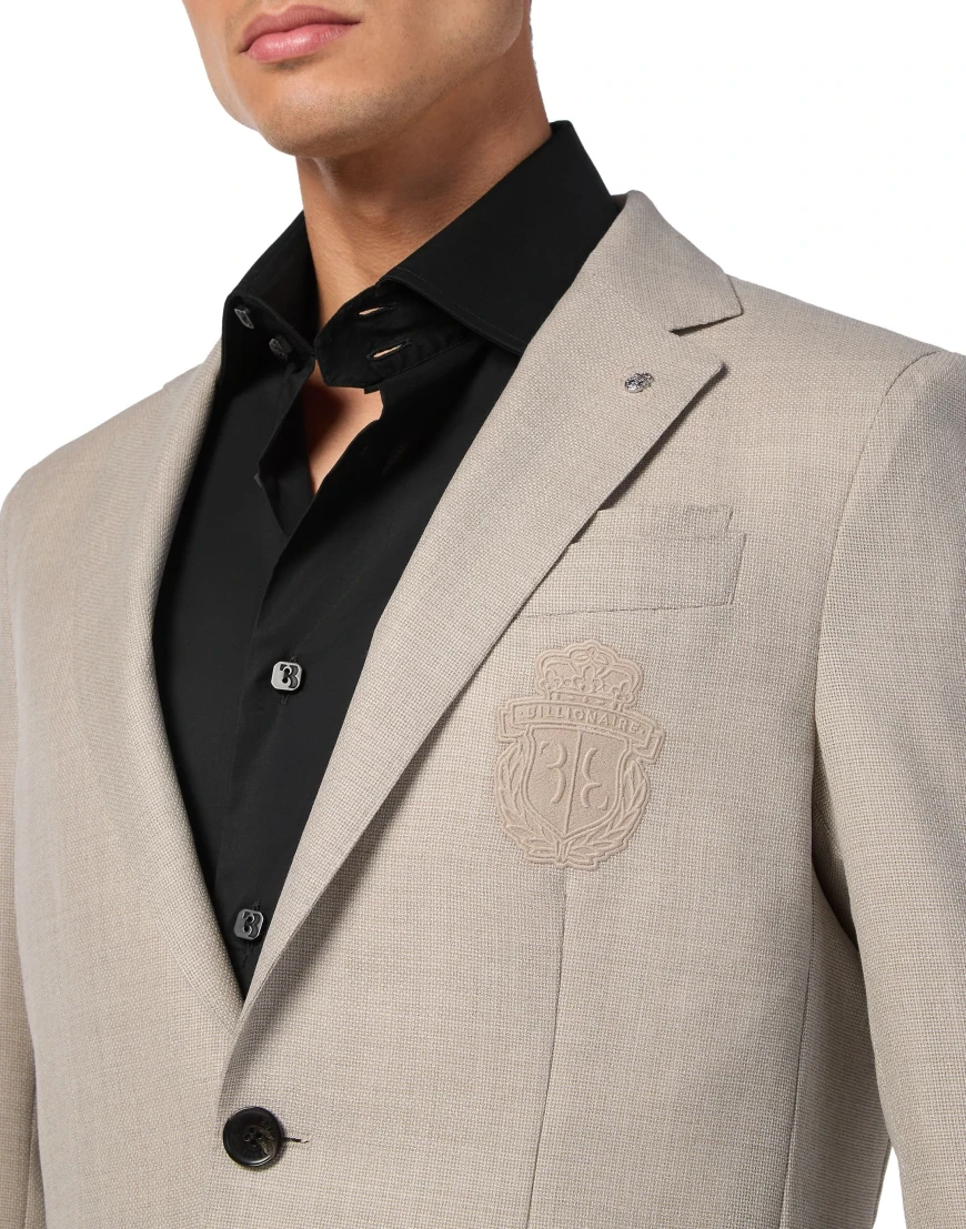 пиджак классический  из италии вид сбоку