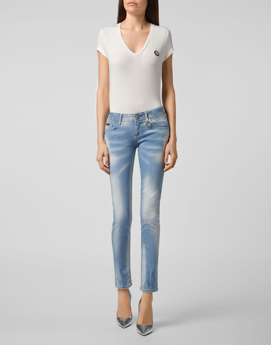 джинсы зауженные  F20C-WDT1420-PDE004N_07sc с промокодом