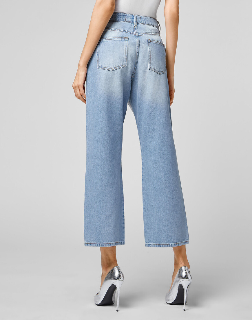 джинсы с высокой посадкой  FAAC-WDT1700-PDE004N_07GR в интернет магазине