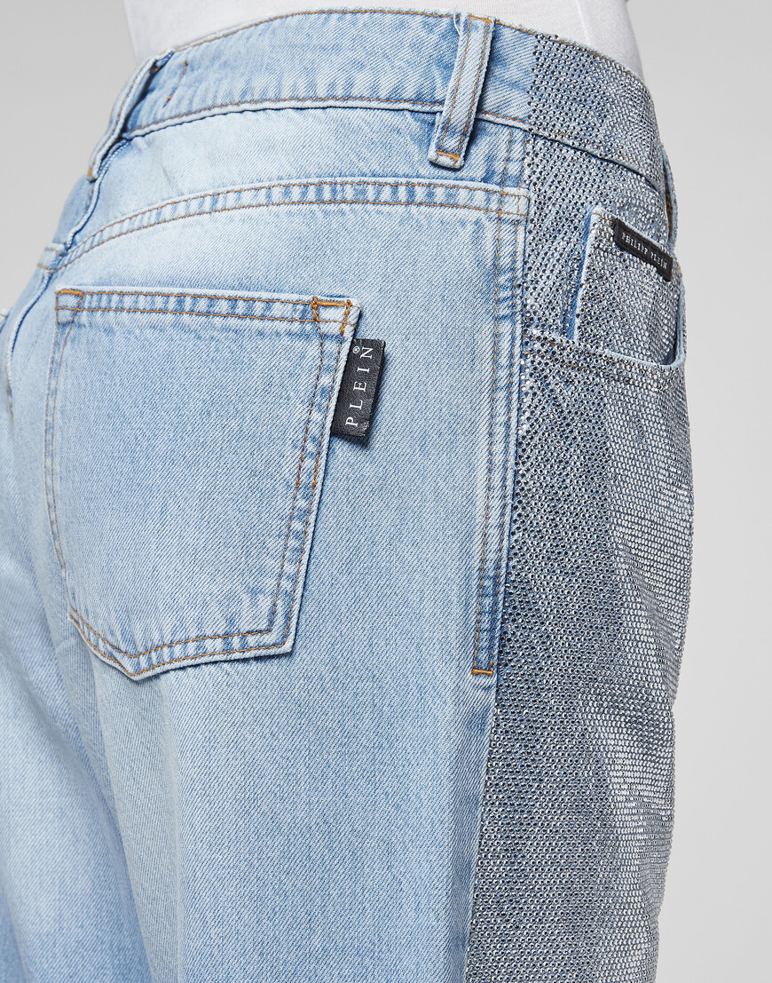 джинсы с высокой посадкой  FAAC-WDT1700-PDE004N_07GR купить с доставкой