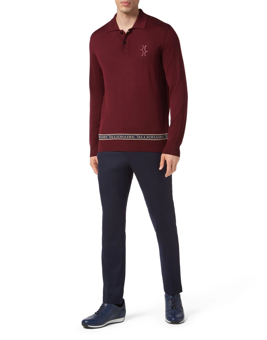 поло с длинным рукавом  OACC-MKK0233-BKN001N_35 фотография