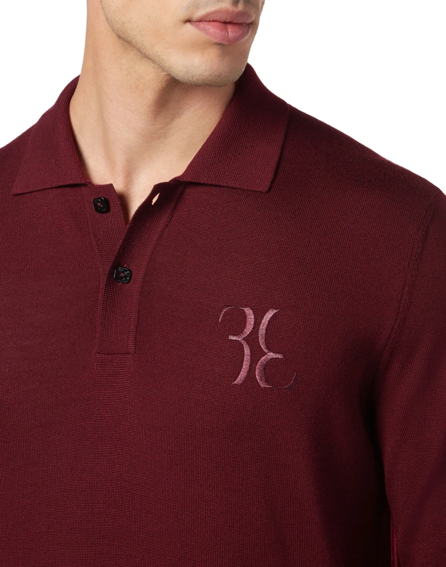 поло с длинным рукавом  OACC-MKK0233-BKN001N_35 купить с доставкой