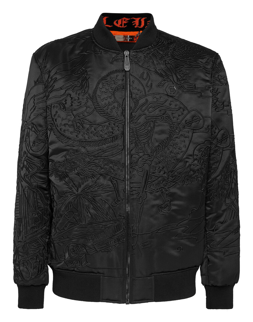 бомбер  от бренда philipp plein вид слева