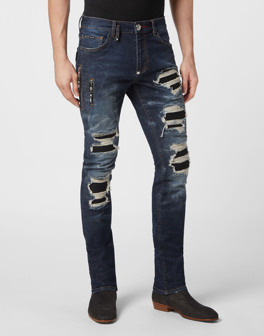 

Джинсы Прямые И Зауженные Philipp Plein, Синий
