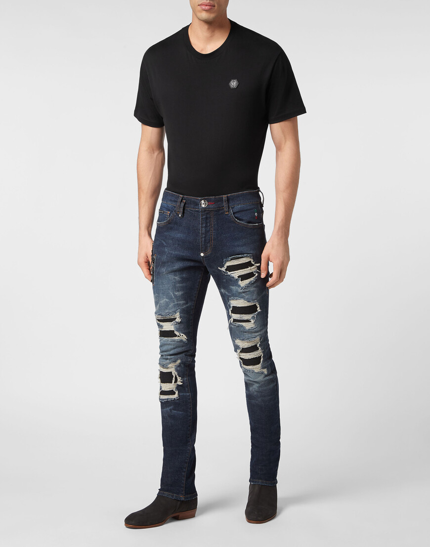 джинсы прямые и зауженные  SADC-MDT3683-PDE004N_14SM с промокодом