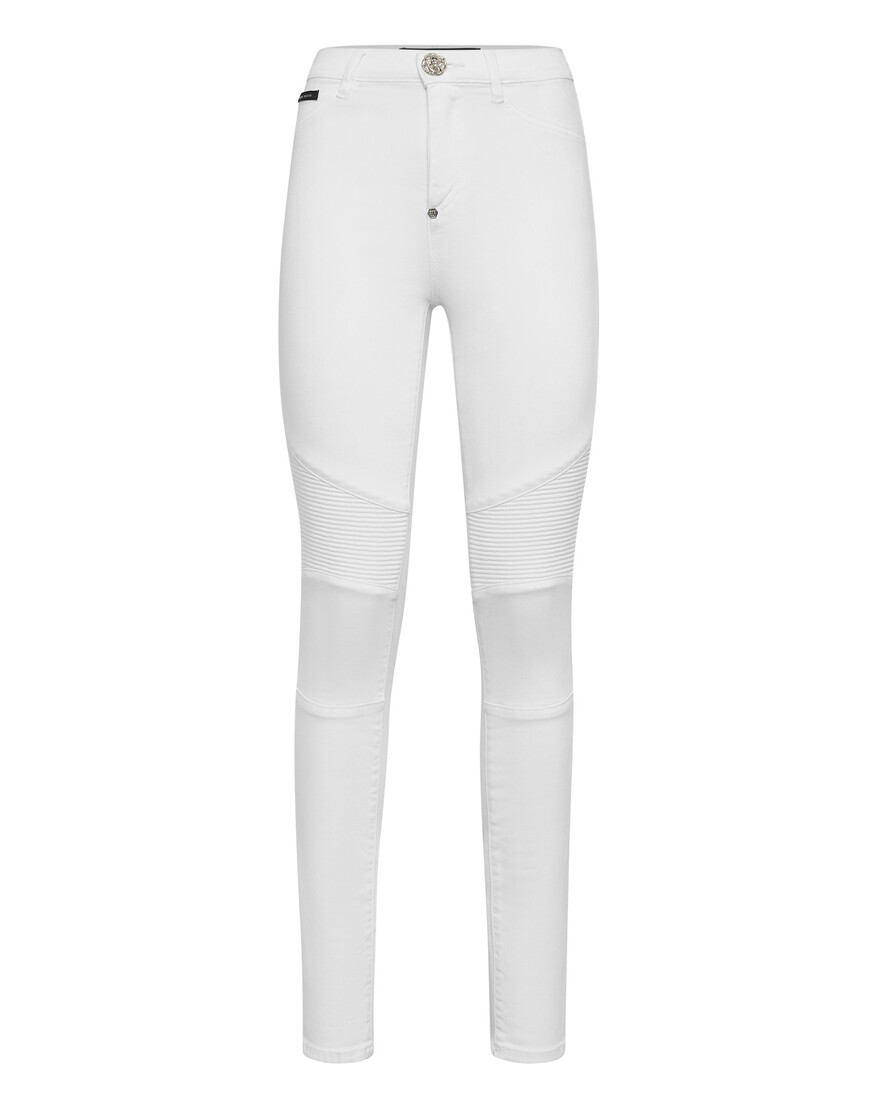 

Джинсы С Высокой Посадкой Philipp Plein, Белый