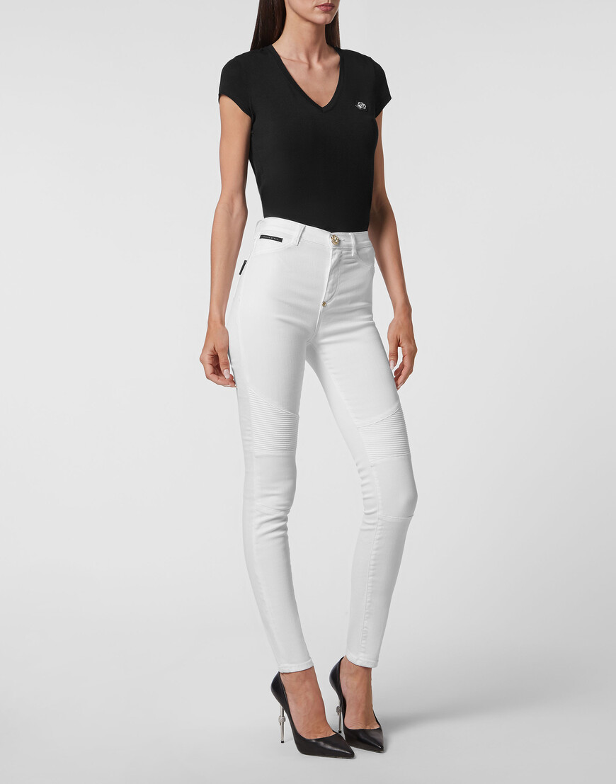 джинсы с высокой посадкой  FABC-WDT2148-PDE004N_01GD с промокодом