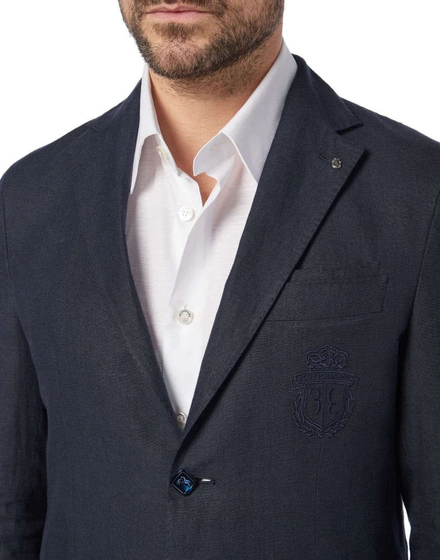 пиджак классический  из италии вид сбоку