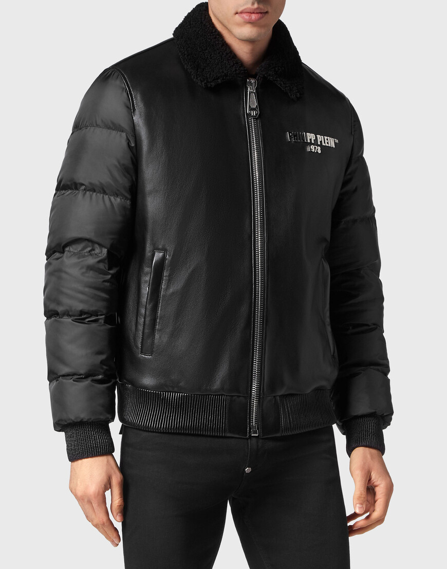 

Кожаная Куртка Philipp Plein, Черный