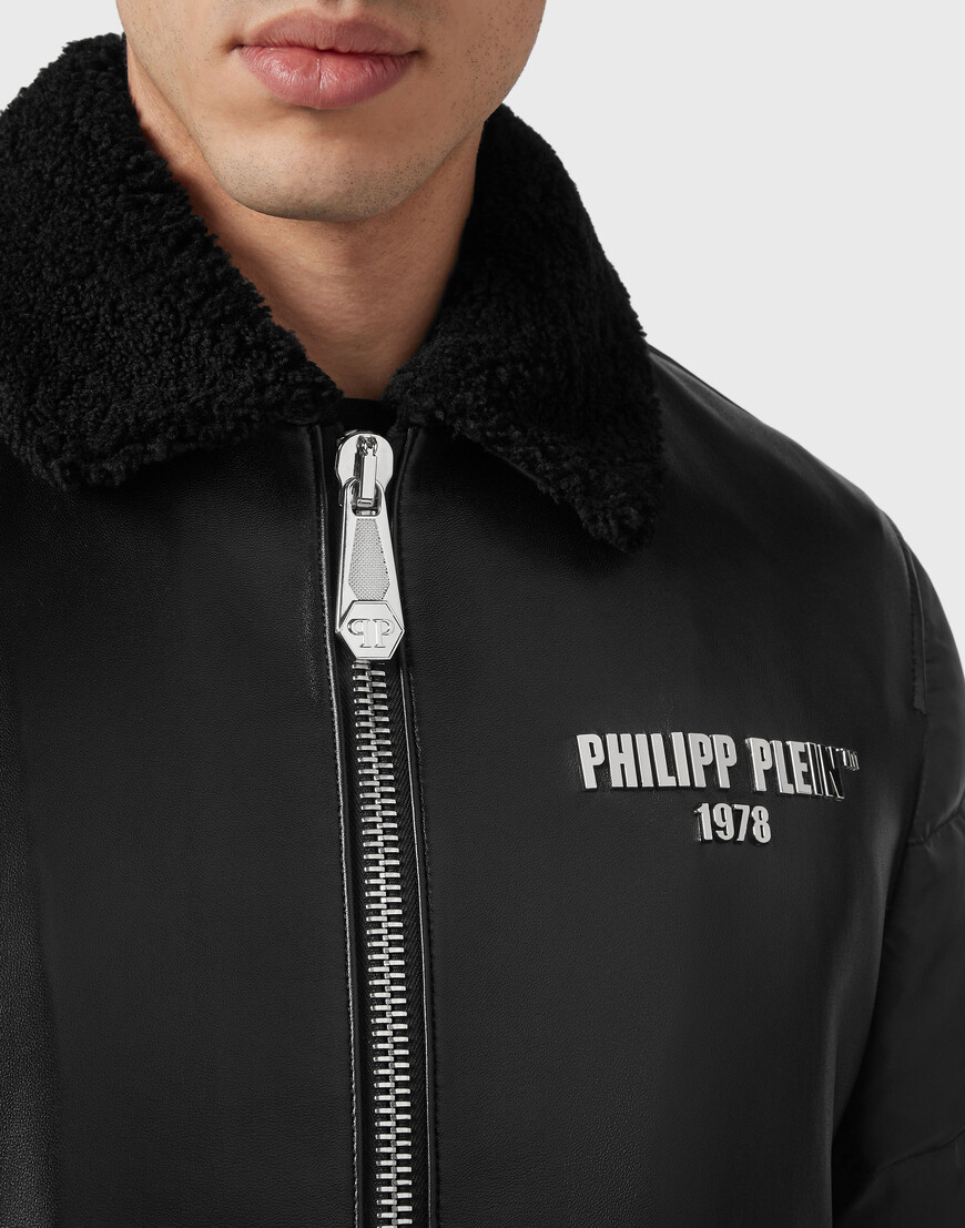 

Кожаная Куртка Philipp Plein, Черный