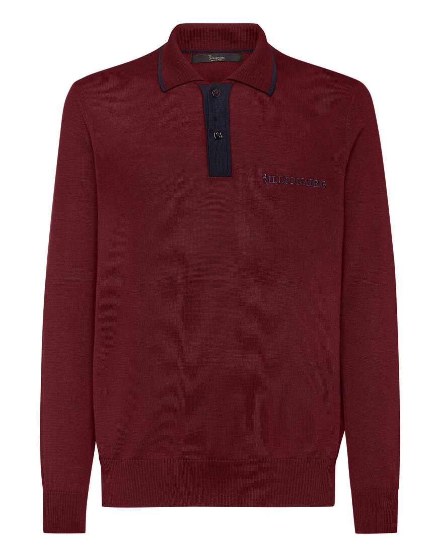 поло с длинным рукавом  OACC-MKK0231-BKN001N_35 по акции