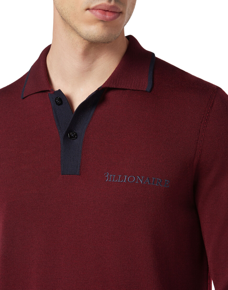 поло с длинным рукавом  OACC-MKK0231-BKN001N_35 с промокодом