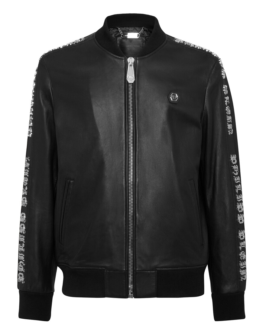 бомбер  от бренда philipp plein вид слева
