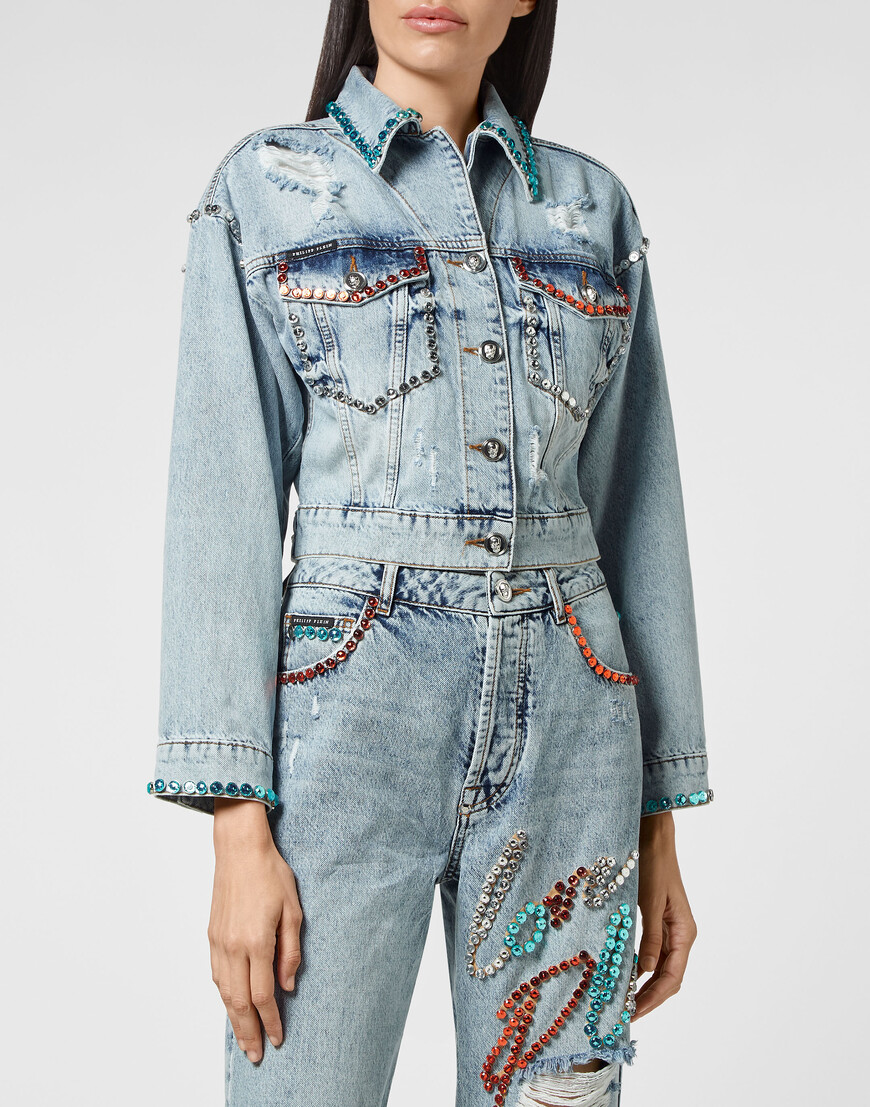 

Джинсовая Куртка Philipp Plein, Голубой