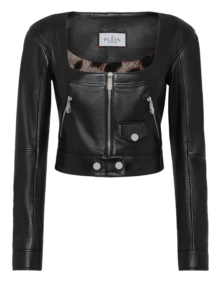 

Кожаная Куртка Philipp Plein, Черный