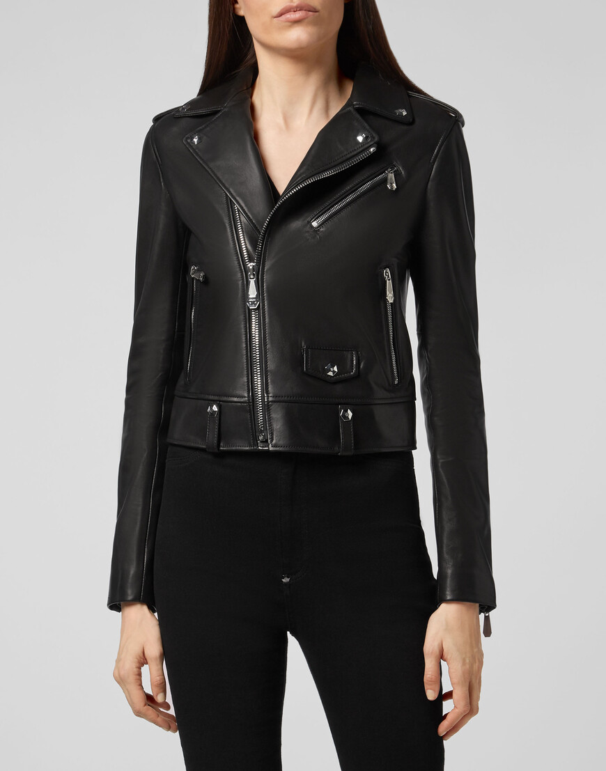 

Кожаная Куртка Philipp Plein, Черный