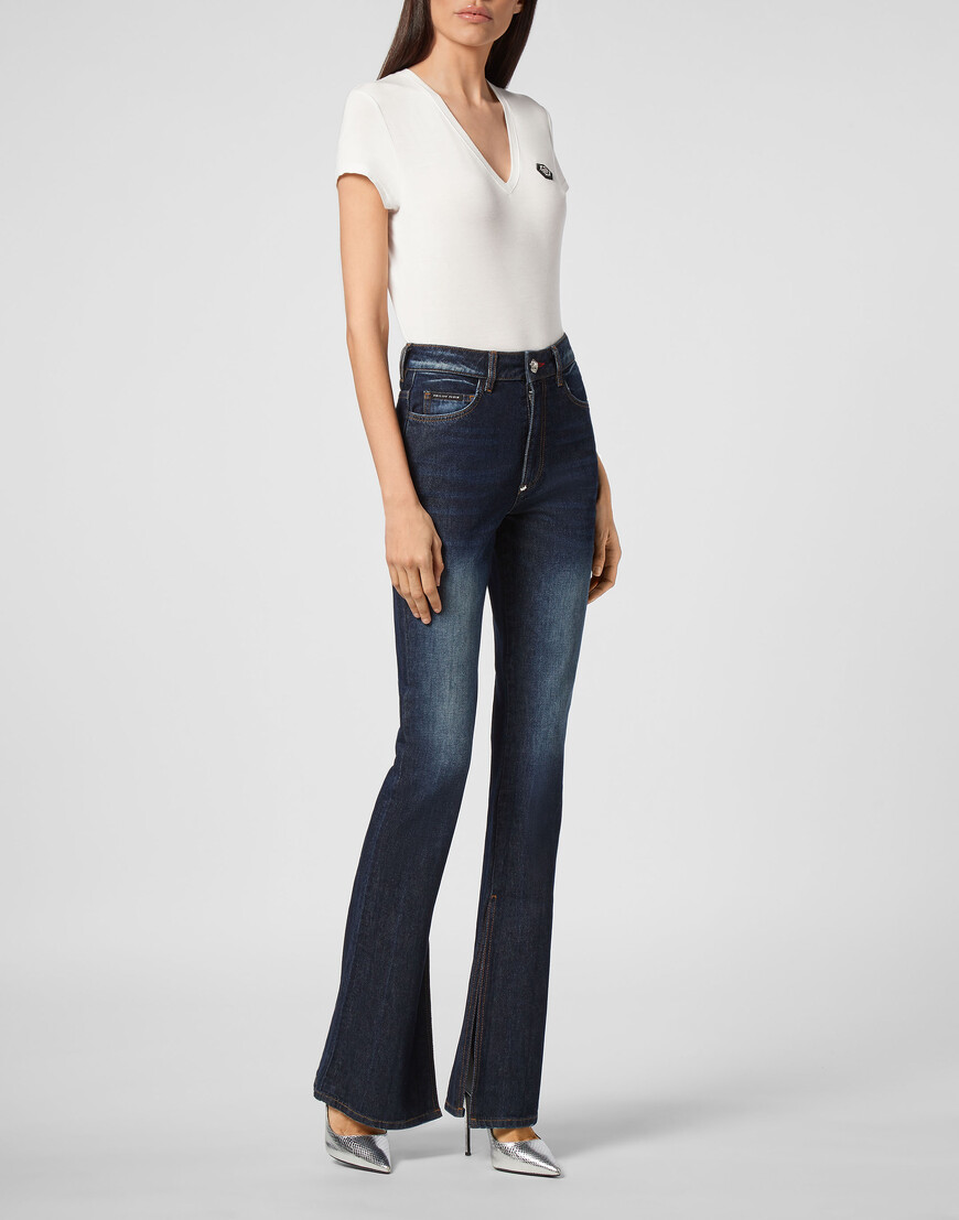 джинсы клеш  FAAC-WDT1690-PDE004N_14DS с промокодом