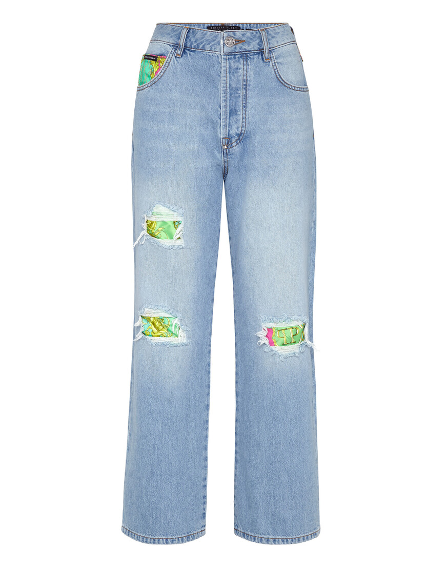 

Джинсы Прямые Philipp Plein, Голубой