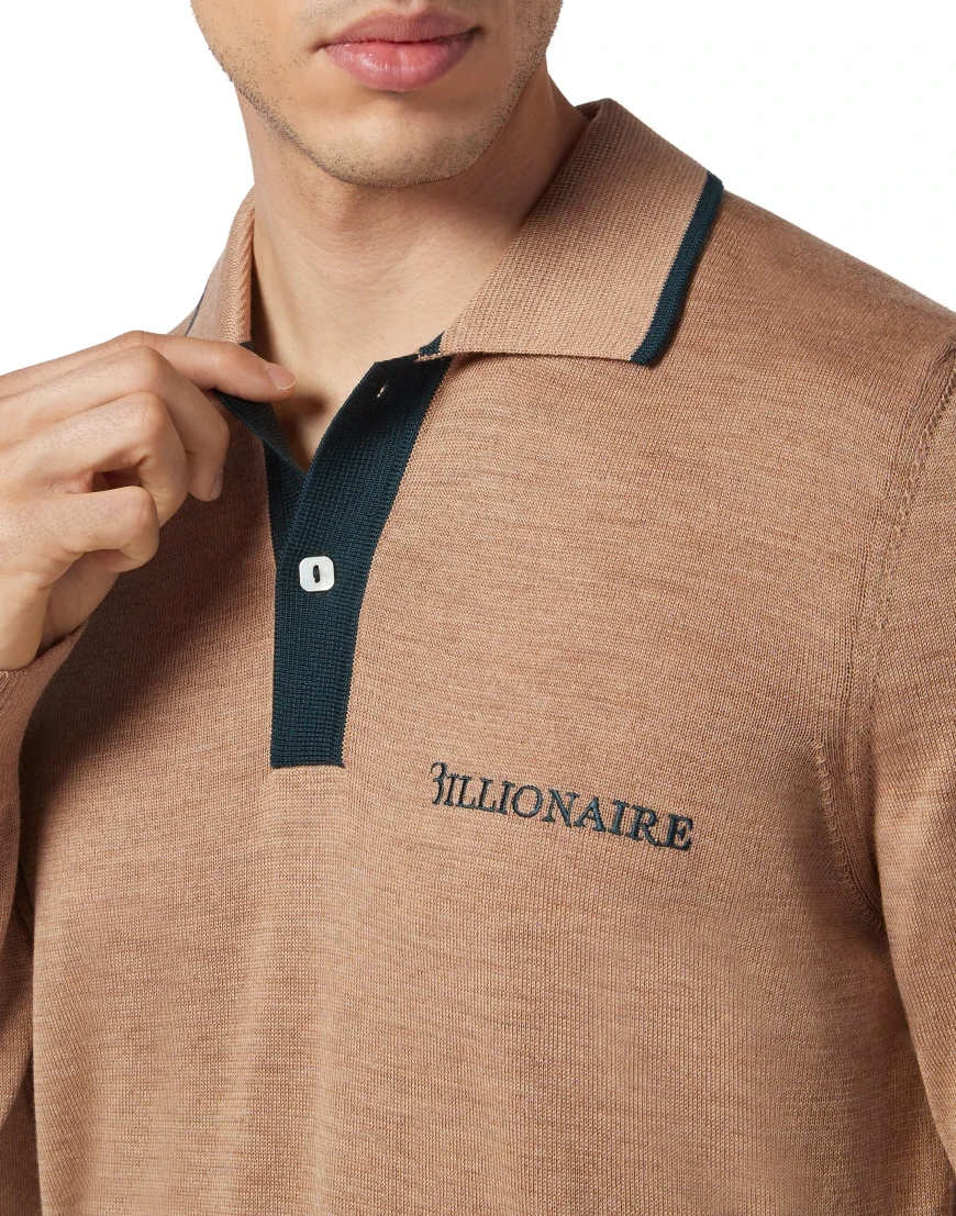 поло с длинным рукавом  OACC-MKK0231-BKN001N_06 купить с доставкой