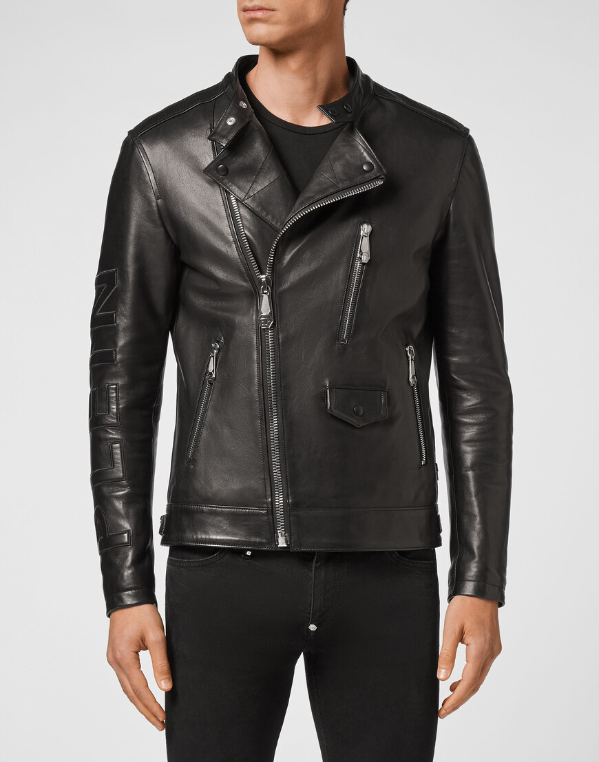 

Кожаная Куртка Philipp Plein, Черный