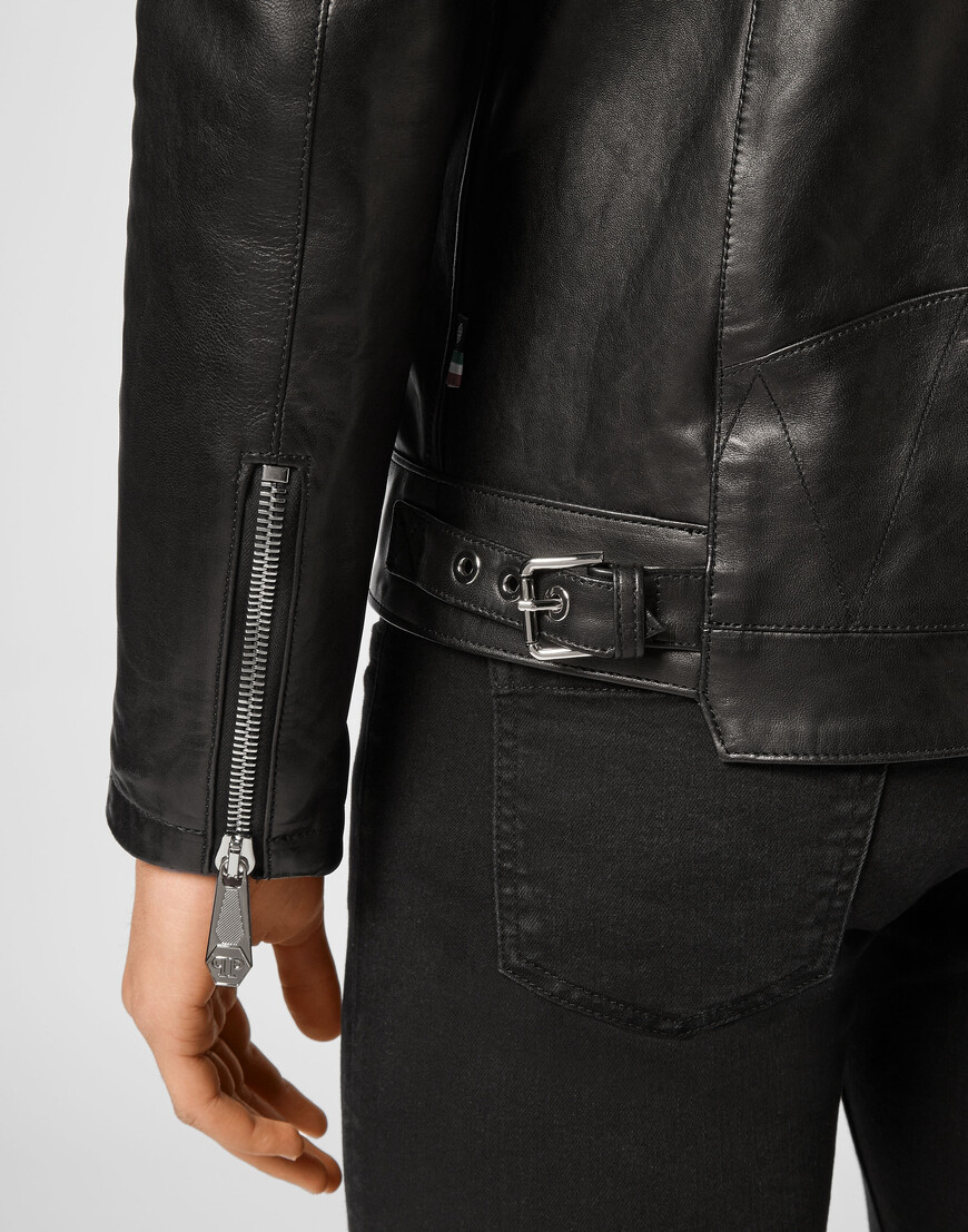 

Кожаная Куртка Philipp Plein, Черный