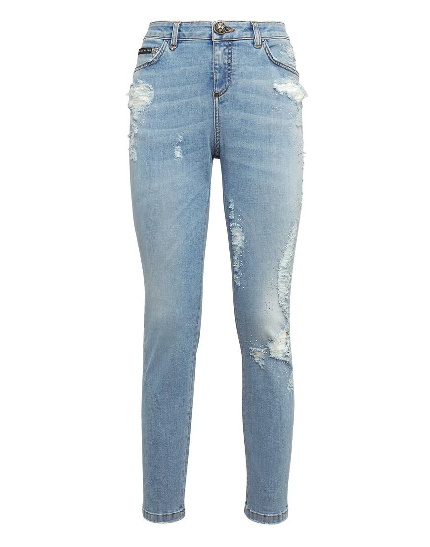 джинсы бойфренды  F18C-WDT0739-PDE004N_07 по акции