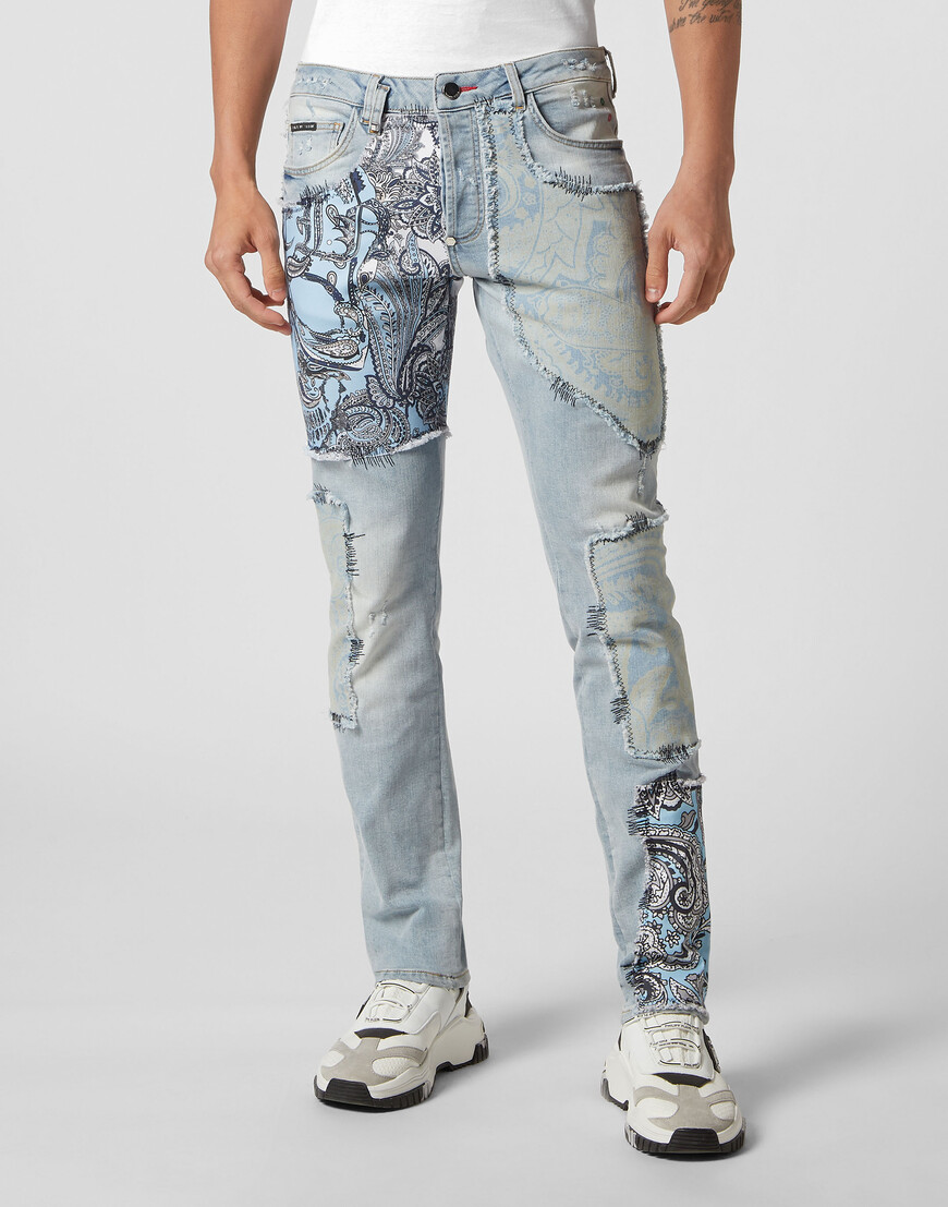 

Джинсы Прямые Philipp Plein, Голубой