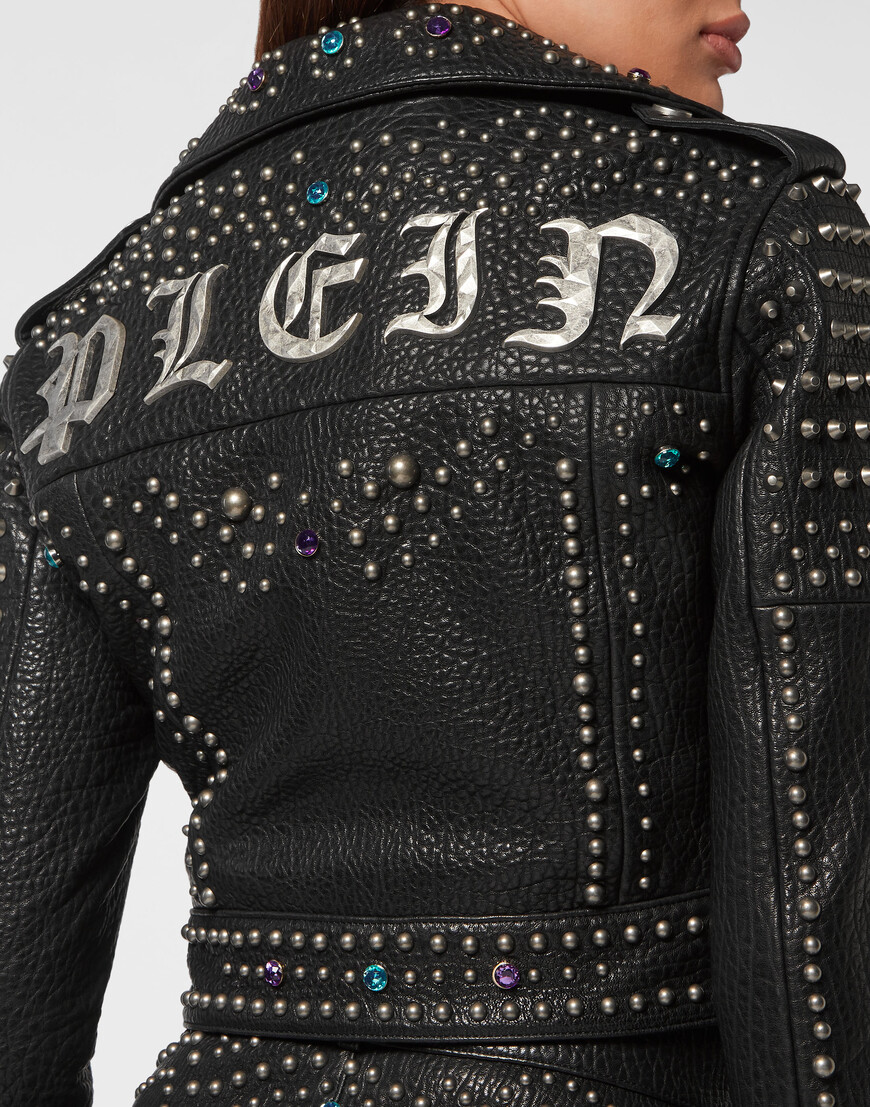 

Кожаная Куртка Philipp Plein, Черный