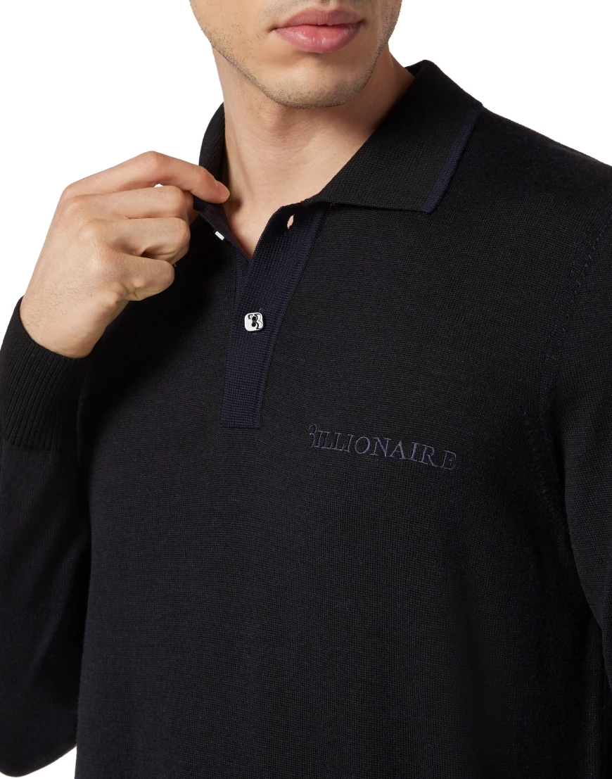 

Поло С Длинным Рукавом Billionaire, Черный
