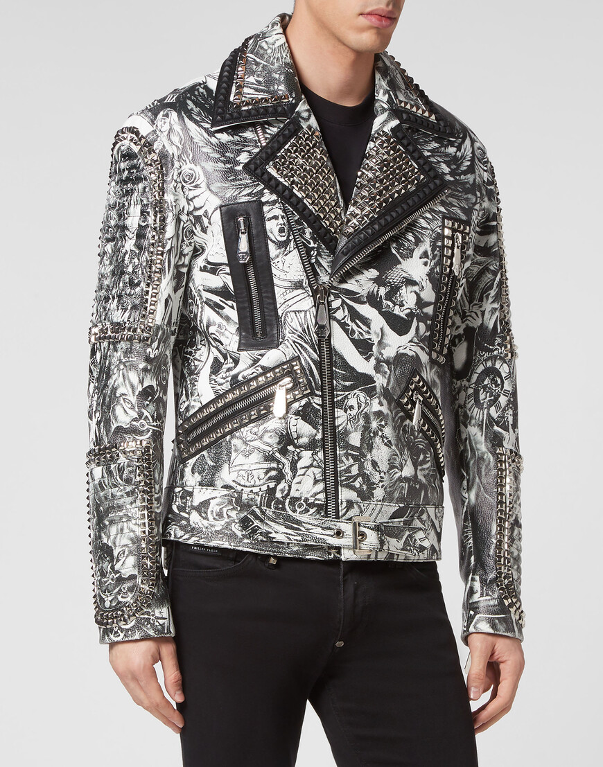 

Кожаная Куртка Philipp Plein, Белый