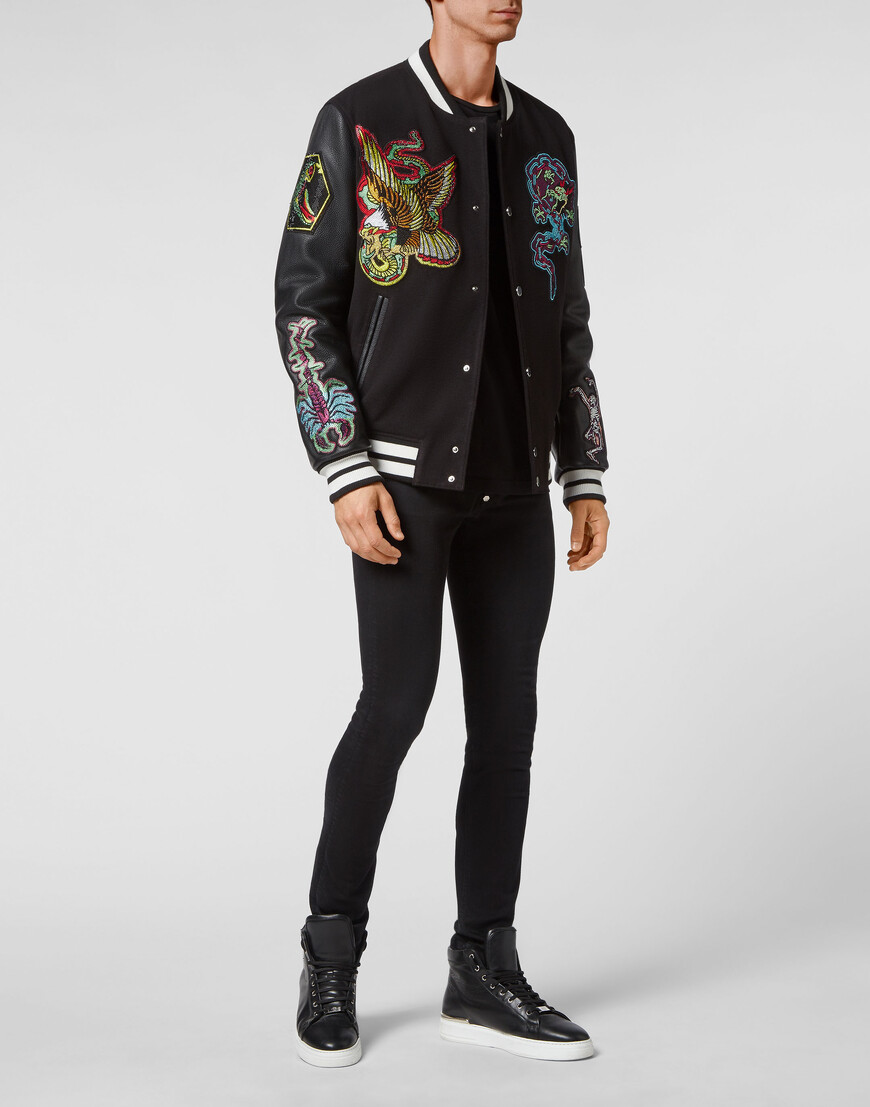 бомбер philipp plein по цене 186048 руб с промокодом