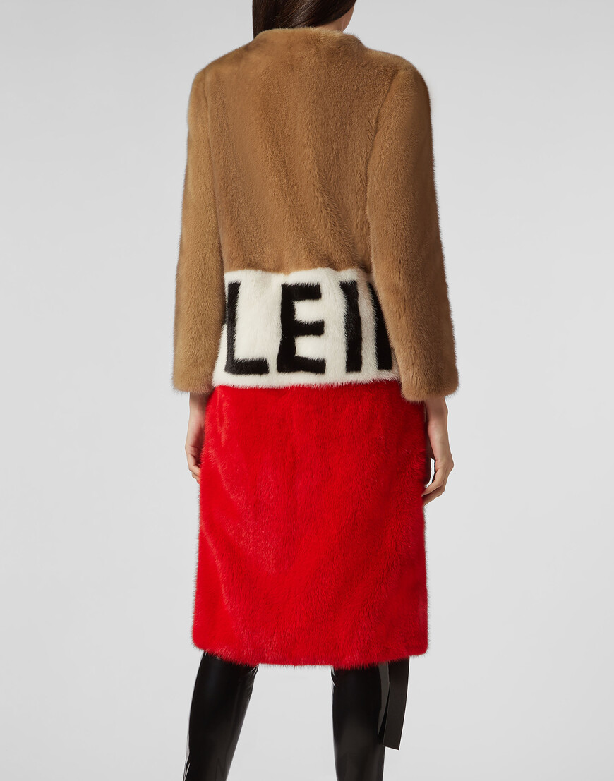 

Шуба Philipp Plein, Бежевый