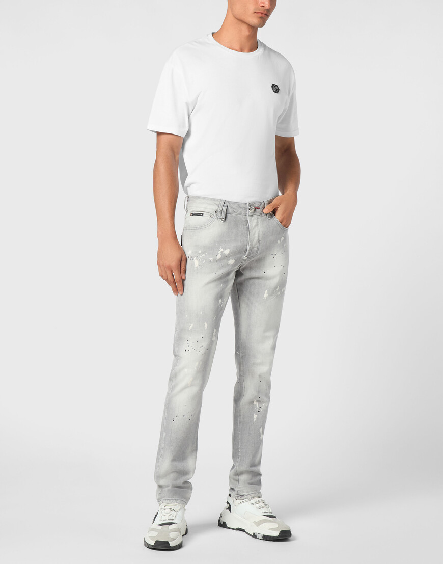 

Джинсы Прямые Philipp Plein, Серый