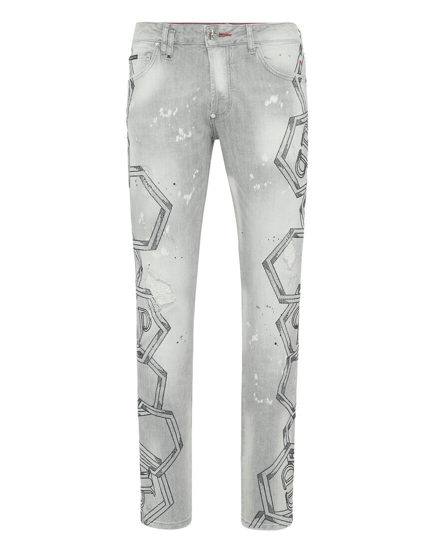 

Джинсы Прямые Philipp Plein, Серый