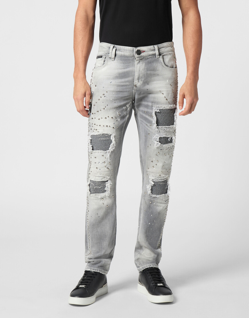 Джинсы Прямые И Зауженные Philipp Plein