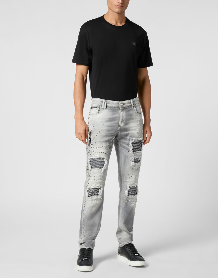 джинсы прямые и зауженные  SAEC-MDT4038-PDE004N_10GX с промокодом