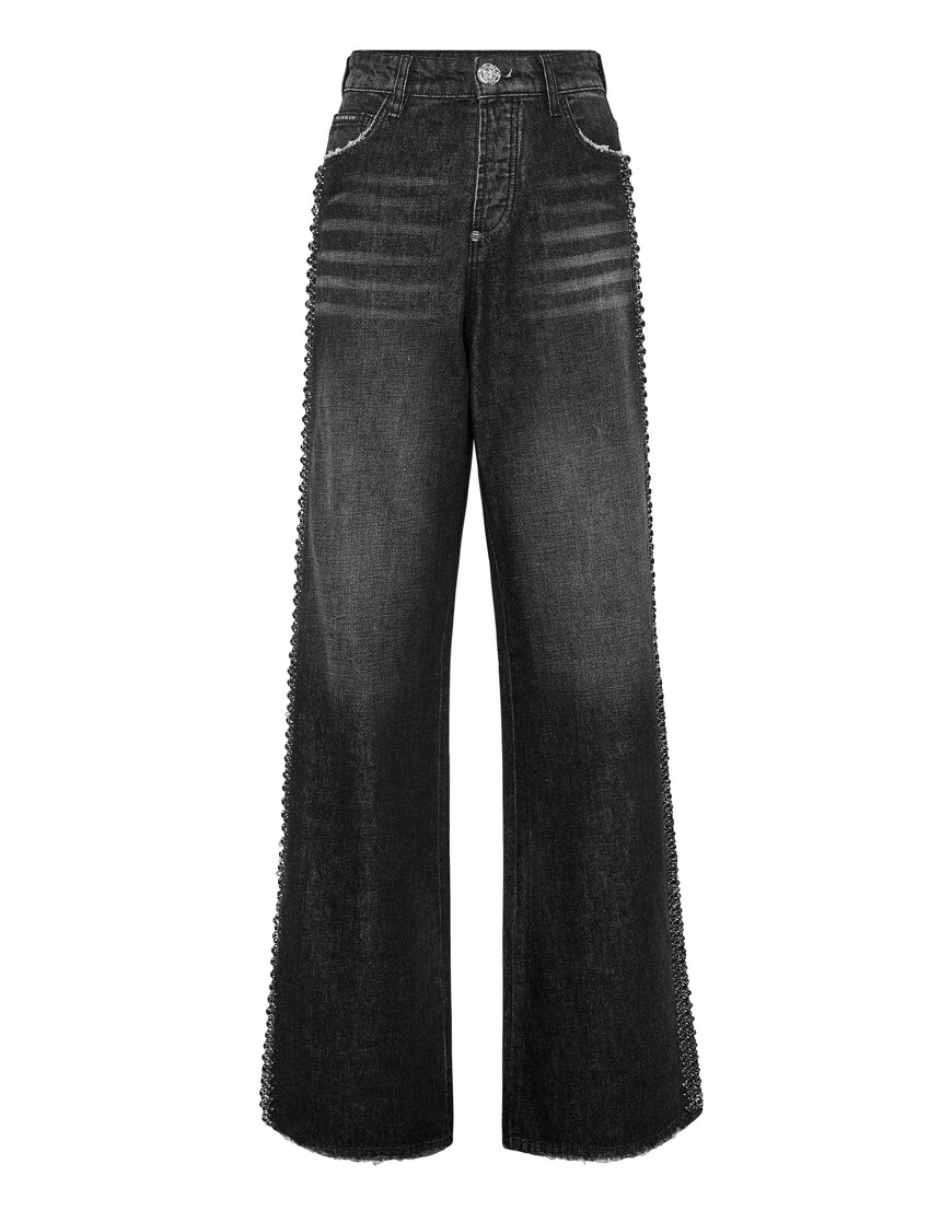 

Широкие Джинсы Philipp Plein, Черный