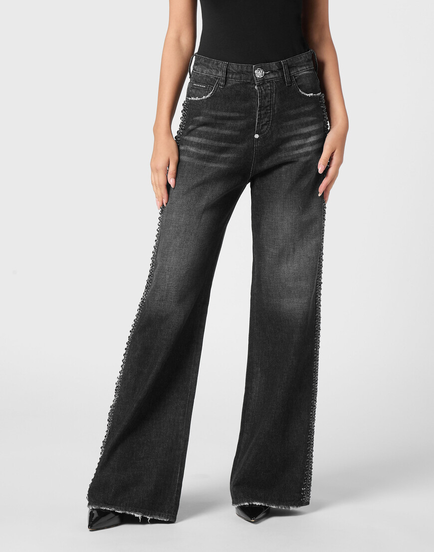 широкие джинсы  SAEC-WDT2767-PDE004N_02RX фотография