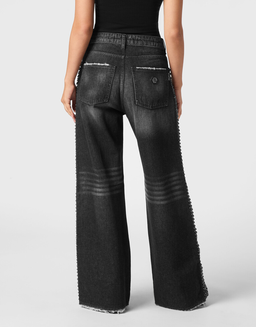 

Широкие Джинсы Philipp Plein, Черный